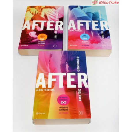 LIBROS AFTER TOMOS I-II-III