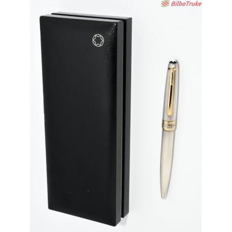 BOLIGRAFO MONTBLANC MEISTERSTUCK SOLITAIRE PLATA 925