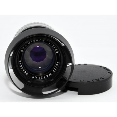 OBJETIVO PARA CAMARA VINTAGE LEICA SUMMICRON 50MM V2 F211817 BLACK EDITION 1973