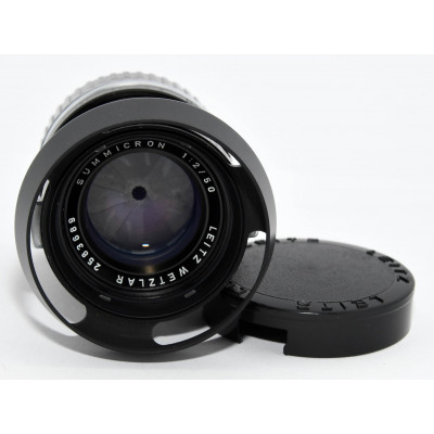 OBJETIVO PARA CAMARA VINTAGE LEICA SUMMICRON 50MM V2 F211817 BLACK EDITION 1973