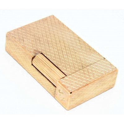 MECHERO DUPONT DORADO DECORATIVO GRABADO