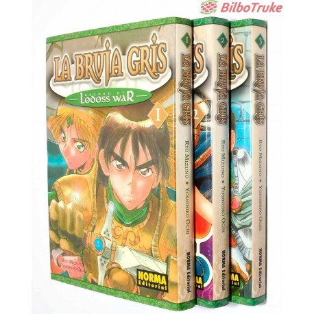 COLECCION MANGA LA BRUJA GRIS - 3 TOMOS