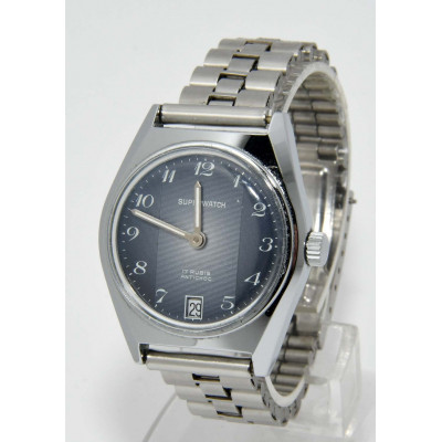 RELOJ DE CUERDA SUPERWATCH AZUL