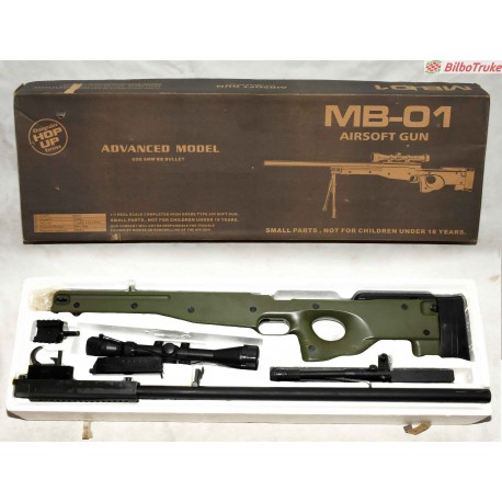 REPLICA AIRSOFT DE CERROJO AWP L96A1 CHALLENGE MB-01C