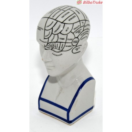 CABEZA FRENOLOGIA PORCELANA 15CM ALTURA