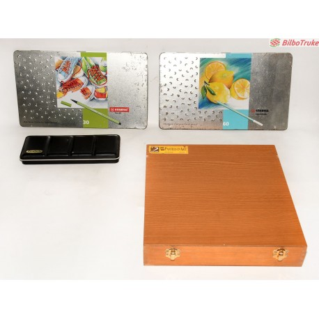 JUEGO PINTURAS Y ACUARELAS STABILO Y SCHMINCKE