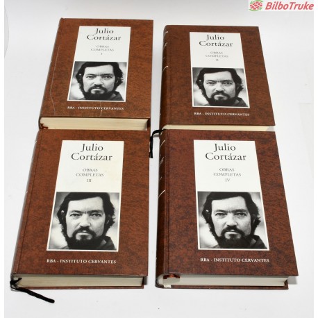 LIBROS JULIO CORTAZAR - OBRAS COMPLETAS (4 TOMOS)