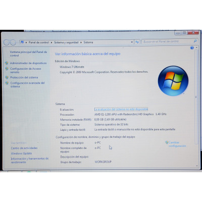 PC PORTATIL LENOVO IDEAPAD 110 CELERON N3060 1,6GHZ/4GB/500GB