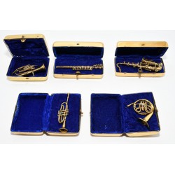 JUEGO MINIATURA 5 INSTRUMENTOS DE VIENTO