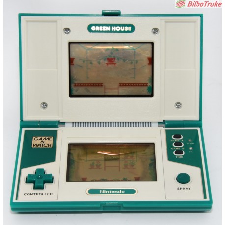 CONSOLA NINTENDO GAME WATCH GREEN HOUSE GH-54