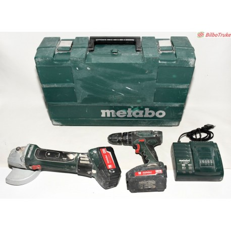 KIT METABO RADIAL + ATORNILLADOR BATERIA