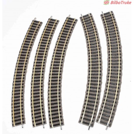 VIAS CURVAS FLEISCHMANN 6125 PARA MAQUETA DE TRENES ELECTRICOS