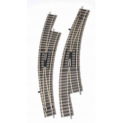 VIAS CURVAS CON CAMBIO FLEISCHMANN 6175W PARA MAQUETA DE TRENES ELECTRICOS