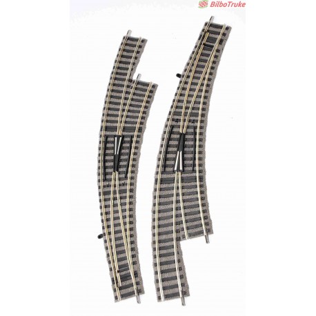 VIAS CURVAS CON CAMBIO FLEISCHMANN 6175W PARA MAQUETA DE TRENES ELECTRICOS