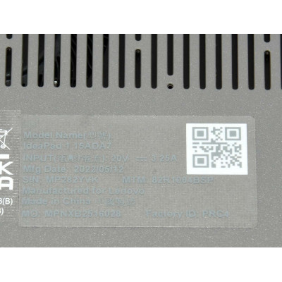 PORTATIL LAPTOP LENOVO IDEAPAD 1 15ADA7 / AMD 3020e 1.2GHZ / 250GB SSD / 8GB RAM