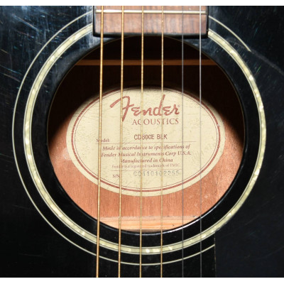 GUITARRA ELECTROACUSTICA FENDER CD60CEBLK