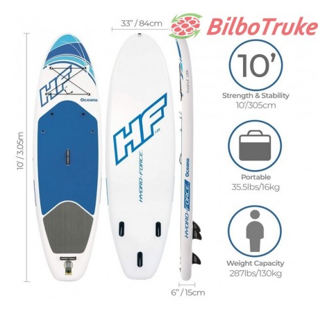 TABLA PADDLE SURF HINCHABLE HF HYDRO FORCE OCEANA