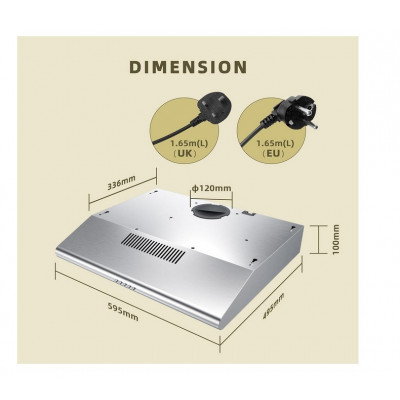 CAMPANA EXTRACTORA FIREGAS FGS-ESF25A1260AC