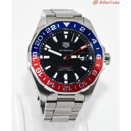RELOJ AUTOMATICO TAG HEUER AQUARACER CALIBRE 7 GMT PEPSI