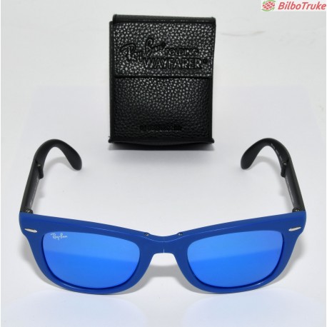 GAFAS DE SOL RAYBAN FOLDING WAYFARER AZULES