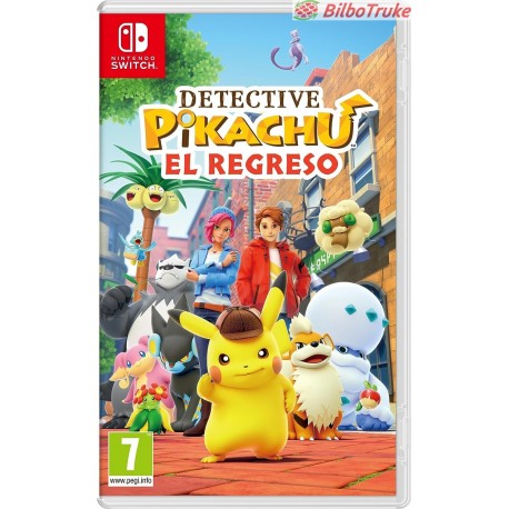 VIDEOJUEGO NINTENDO SWITCH DETECTIVE PIKACHU EL REGRESO