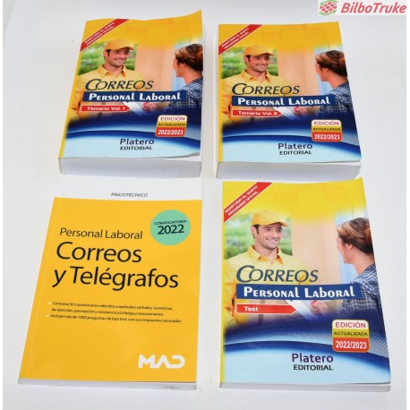 LIBROS OPOSICIONES CORREOS Y TELEGRAFOS DEL ESTADO 2022-2023