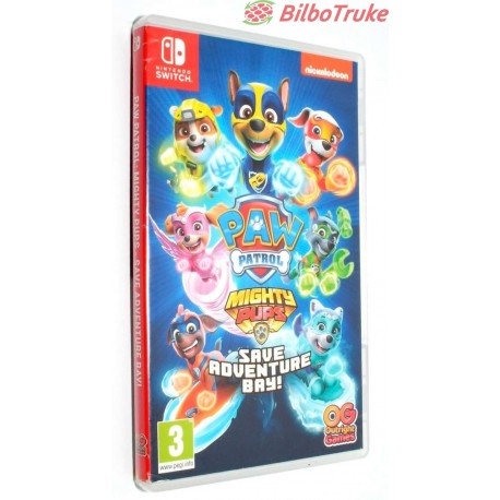 VIDEOJUEGO SWITCH PAW PATROL MIGHTY PUPS SAVE ADVENTURE BAY