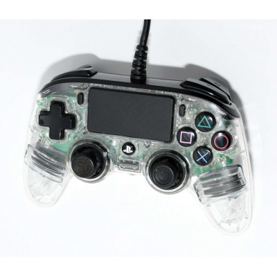 MANDO DE CABLE PARA PS4 NACON TRANSPARENTE