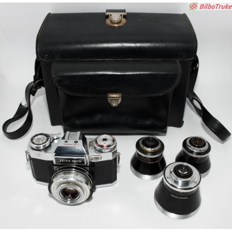 CAMARA ANALÓGICA ZEISS IKON CONTAFLEX + 3 OPTICAS