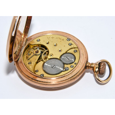 RELOJ DE BOLSILLO MECANICO OMEGA DE TRES TAPAS
