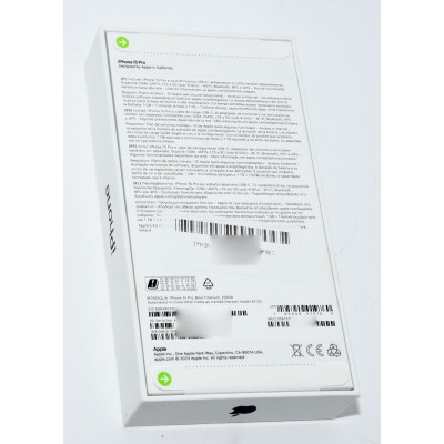 IPHONE 15 PRO 256GB AZUL TITANIO PRECINTADO