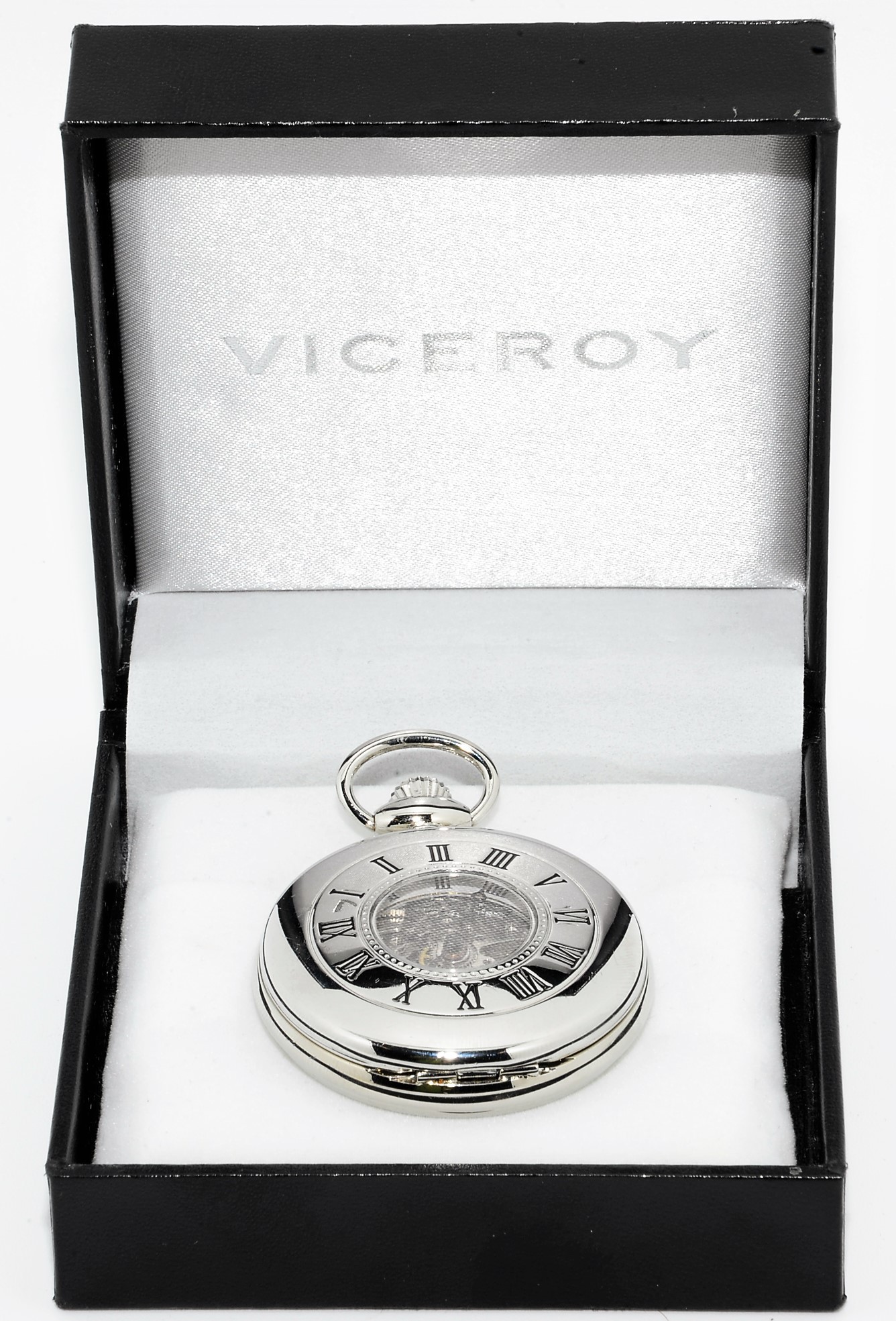 ✨ Reloj de bolsillo Viceroy hombre mecánico tipo esqueleto, 44107-02.
