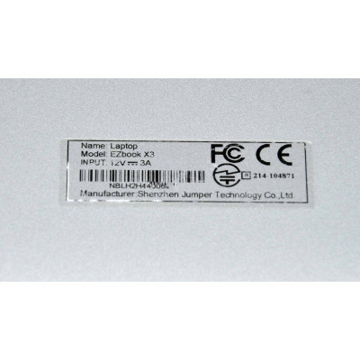 PORTATIL JUMPER EZBOOK X3 / CELERON N3350 1.1GHz / 60GB SSD / 4GB RAM