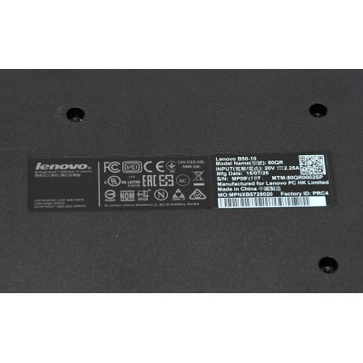 PORTATIL LENOVO B50 / INTEL CELERON N2840 2.2GHz / 500GB HDD / 4GB RAM