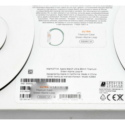 APPLE WATCH ULTRA TITANIUM 49MM GPS CEL