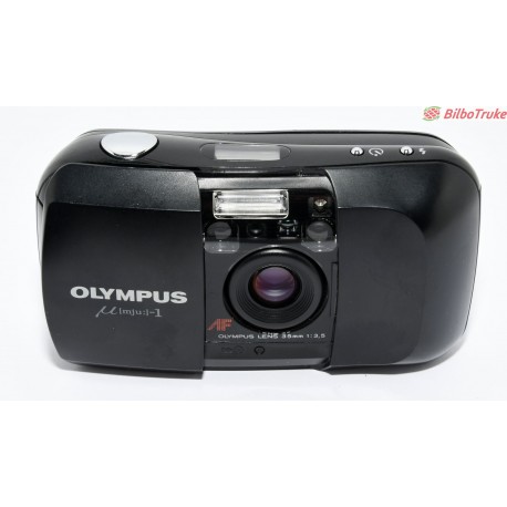CAMARA COMPACTA ANALÓGICA OLYMPUS U MJU I 35MM 2.8 NEGRA