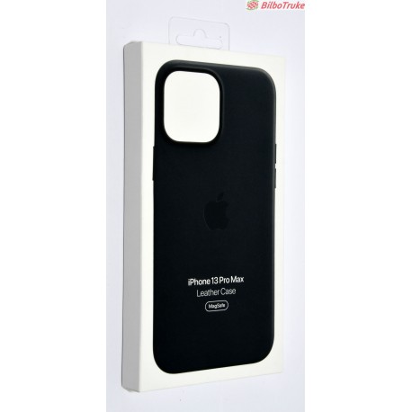 FUNDA IPHONE 13 PRO MAX LEATHER CASE MAG SAFE NEGRA