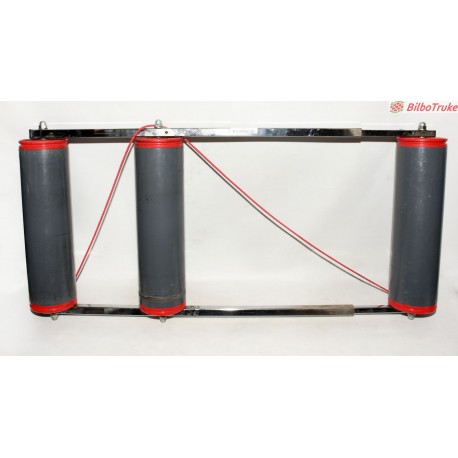 RODILLO DE RULOS GRIS ROJO
