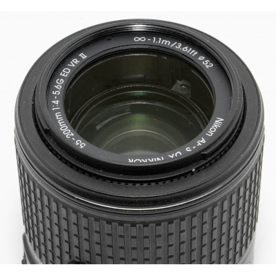 OBJETIVO NIKON 55-200 VR 4-5.6 GII DX ED