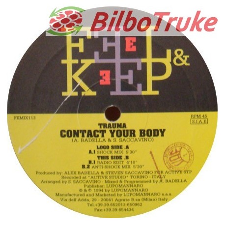 VINILO TRAUMA - CONTACT YOUR BODY (12")