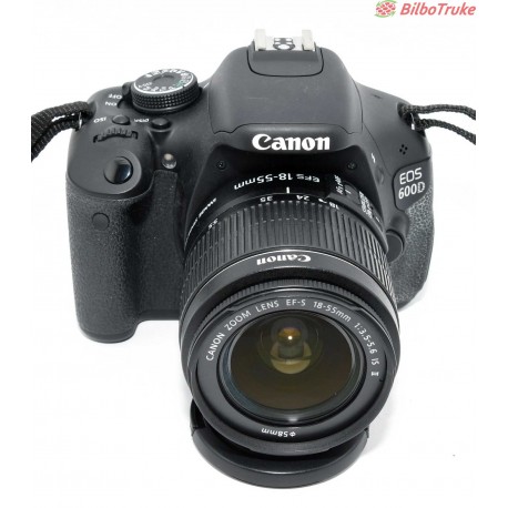 CAMARA REFLEX DIGITAL CANON EOS 600D OBJ CANON 18-55MM