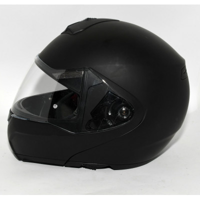 CASCO MOTO MODULAR NEGRO MATE