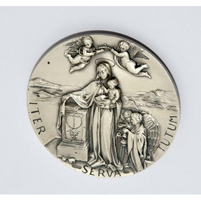 MEDALLA CANONIZACION ESCRIVA DE BALAGUER DE PLATA