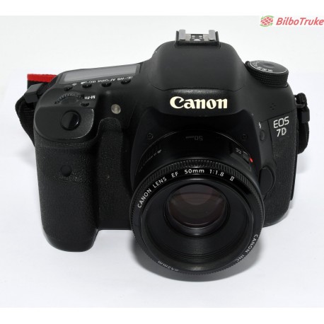 CAMÁRA CANON EOS 7D + 50MM F:1.8 II