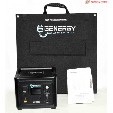 BATERIA Y PANEL SOLAR 100W GENERGY