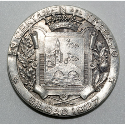 MEDALLA CERTAMEN DEL TRABAJO BILBAO 1927