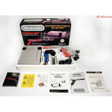 CONSOLA NINTENDO NES CON CAJA Y PISTOLA